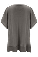 Load image into Gallery viewer, Slit V-Neck Half Sleeve Knit Top