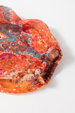 Load image into Gallery viewer, Tied Printed Balloon Sleeve Mini Dress