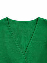 Load image into Gallery viewer, Ruched Surplice Half Sleeve Mini Dress