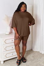 Load image into Gallery viewer, Basic Bae Full Size Soft Rayon Three-Quarter Sleeve Top and Shorts Set
