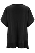 Load image into Gallery viewer, Slit V-Neck Half Sleeve Knit Top