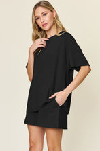 Load image into Gallery viewer, Double Take Full Size Round Neck Short Sleeve T-Shirt and Shorts Set