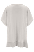 Load image into Gallery viewer, Slit V-Neck Half Sleeve Knit Top