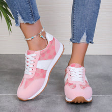 Load image into Gallery viewer, Contrast Round Toe Flat Sneakers