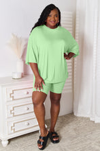 Load image into Gallery viewer, Basic Bae Full Size Soft Rayon Three-Quarter Sleeve Top and Shorts Set