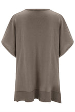 Load image into Gallery viewer, Slit V-Neck Half Sleeve Knit Top