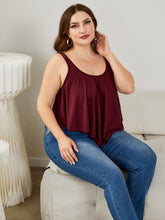 Load image into Gallery viewer, Plus Size Double-Strap Scoop Neck Cami