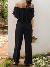 Load image into Gallery viewer, Off-Shoulder Wide Leg Jumpsuit