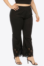 Load image into Gallery viewer, Plus Size Openwork Elastic Waist Pants