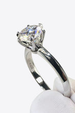 Load image into Gallery viewer, 925 Sterling Silver Moissanite 6-Prong Ring
