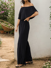 Load image into Gallery viewer, Off-Shoulder Wide Leg Jumpsuit