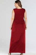 Load image into Gallery viewer, Plus Size Scoop Neck Maxi Tank Dress