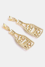 Load image into Gallery viewer, Wine Shape Zinc Alloy Acrylic Dangle Earrings