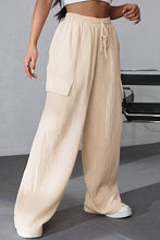 Load image into Gallery viewer, Drawstring Pocketed Wide Leg Pants