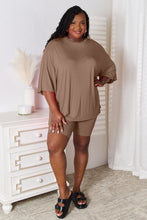 Load image into Gallery viewer, Basic Bae Full Size Soft Rayon Three-Quarter Sleeve Top and Shorts Set
