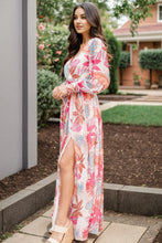 Load image into Gallery viewer, Plus Size V-Neck Printed Slit Dress
