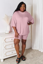 Load image into Gallery viewer, Basic Bae Full Size Soft Rayon Three-Quarter Sleeve Top and Shorts Set
