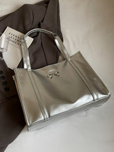 Load image into Gallery viewer, PU Leather Bow Shoulder Bag
