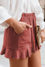 Load image into Gallery viewer, Full Size Ruffled Elastic Waist Shorts
