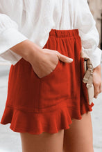 Load image into Gallery viewer, Full Size Ruffled Elastic Waist Shorts
