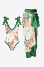 Load image into Gallery viewer, Floral V-Neck Two-Piece Swim Set
