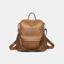 Load image into Gallery viewer, PU Leather Convertible Backpack
