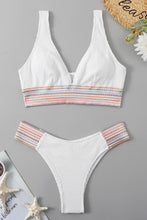 Load image into Gallery viewer, Contrast Textured High Cut Swim Set
