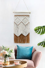 Load image into Gallery viewer, Two-Tone Handmade Macrame Wall Hanging
