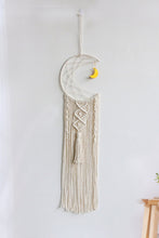 Load image into Gallery viewer, Bohemian Hand-Woven Moon Macrame Wall Hanging
