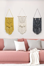 Load image into Gallery viewer, Fully Handmade Fringe Macrame Wall Hanging
