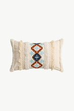 Load image into Gallery viewer, Embroidered Fringe Detail Decorative Throw Pillow Case
