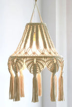 Load image into Gallery viewer, Macrame Hanging Lampshade
