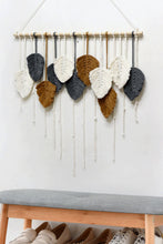 Load image into Gallery viewer, Hand-Woven Feather Macrame Wall Hanging
