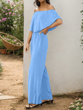 Load image into Gallery viewer, Off-Shoulder Wide Leg Jumpsuit
