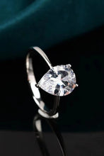 Load image into Gallery viewer, Classic Teardrop Moissanite Ring
