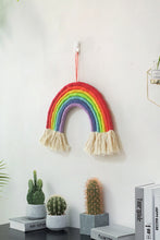 Load image into Gallery viewer, Rainbow Fringe Trim Wall Hanging Decor
