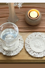 Load image into Gallery viewer, 11.8&quot; Macrame Round Cup Mat
