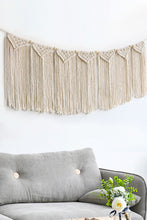 Load image into Gallery viewer, Fully Handmade Fringe Macrame Wall Hanging
