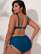 Load image into Gallery viewer, Plus Size Twist Front Tied Bikini Set
