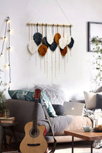 Load image into Gallery viewer, Hand-Woven Feather Macrame Wall Hanging
