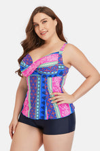 Load image into Gallery viewer, Plus Size Printed Crisscross Cutout Two-Piece Swim Set
