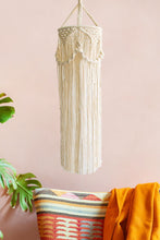 Load image into Gallery viewer, Macrame Hanging Lampshade
