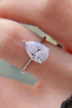 Load image into Gallery viewer, Classic Teardrop Moissanite Ring
