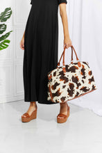 Load image into Gallery viewer, Animal Print Plush Weekender Bag
