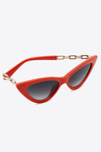 Load image into Gallery viewer, Chain Detail Cat-Eye Sunglasses
