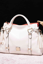 Load image into Gallery viewer, PU Leather Handbag with Tassels
