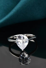 Load image into Gallery viewer, Classic Teardrop Moissanite Ring
