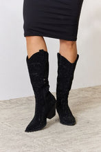 Load image into Gallery viewer, Forever Link Rhinestone Knee High Cowboy Boots
