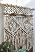 Load image into Gallery viewer, Two-Tone Handmade Macrame Wall Hanging
