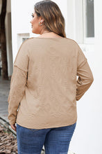 Load image into Gallery viewer, Plus Size Exposed Seam Dropped Shoulder T-Shirt
